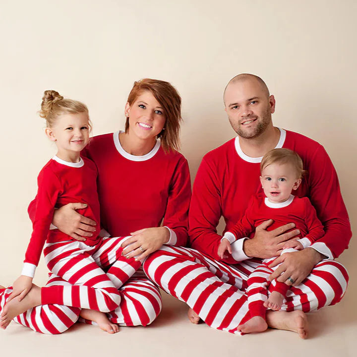 '25 PJs Red White Stripe