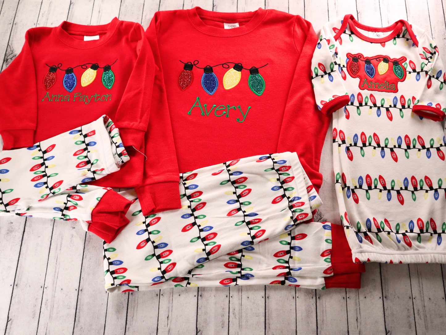 PRE-ORDER ONLY * Adult HOLIDAY PJs! 2025 * RTS mid-November * Holiday Lights