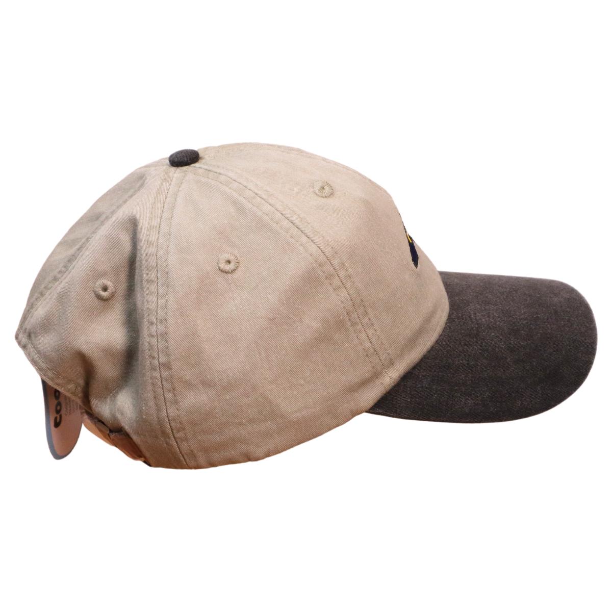 Embroidered Hat * NC Flag Design * Khaki with Brim