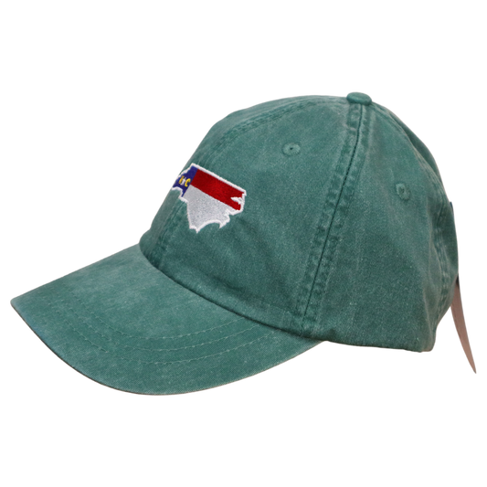 Embroidered Hat * NC Flag Design * Forest