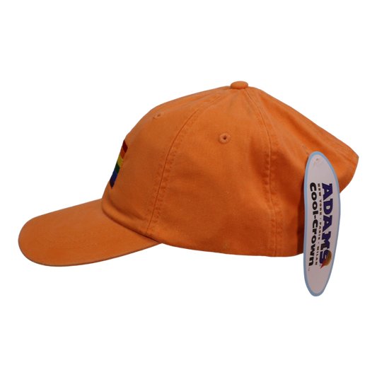 Embroidered Hat * Pride Progress Flag * Tangerine