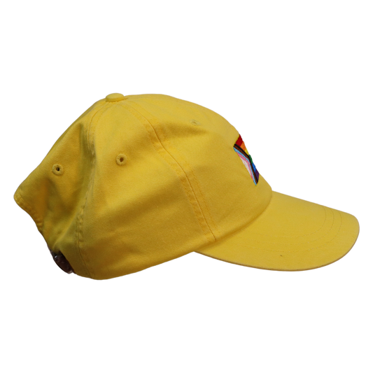 Embroidered Hat * Pride Progress Flag * Lemon