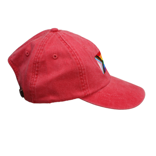 Embroidered Hat * Pride Progress Flag * Poppy