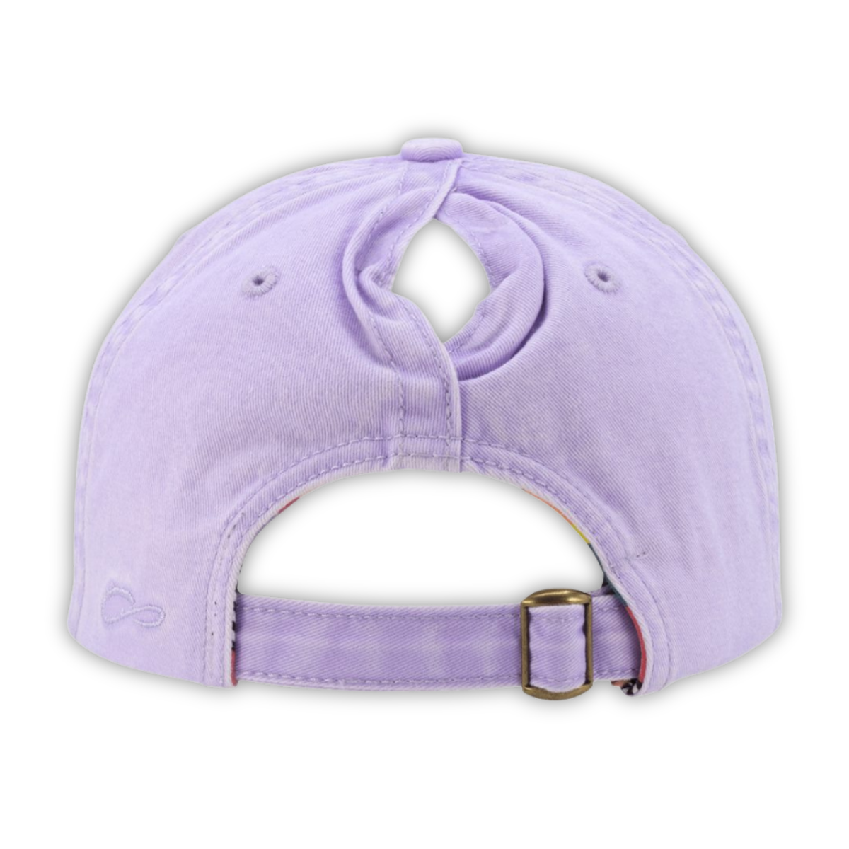 Well Sheeyit * Ponytail Hat * Lavender Stripes