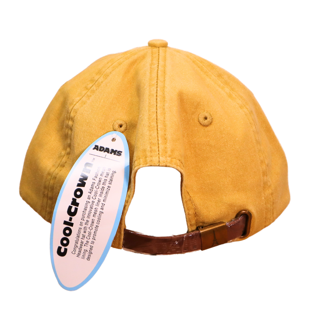 Embroidered Hat * NC Flag Design * Mustard