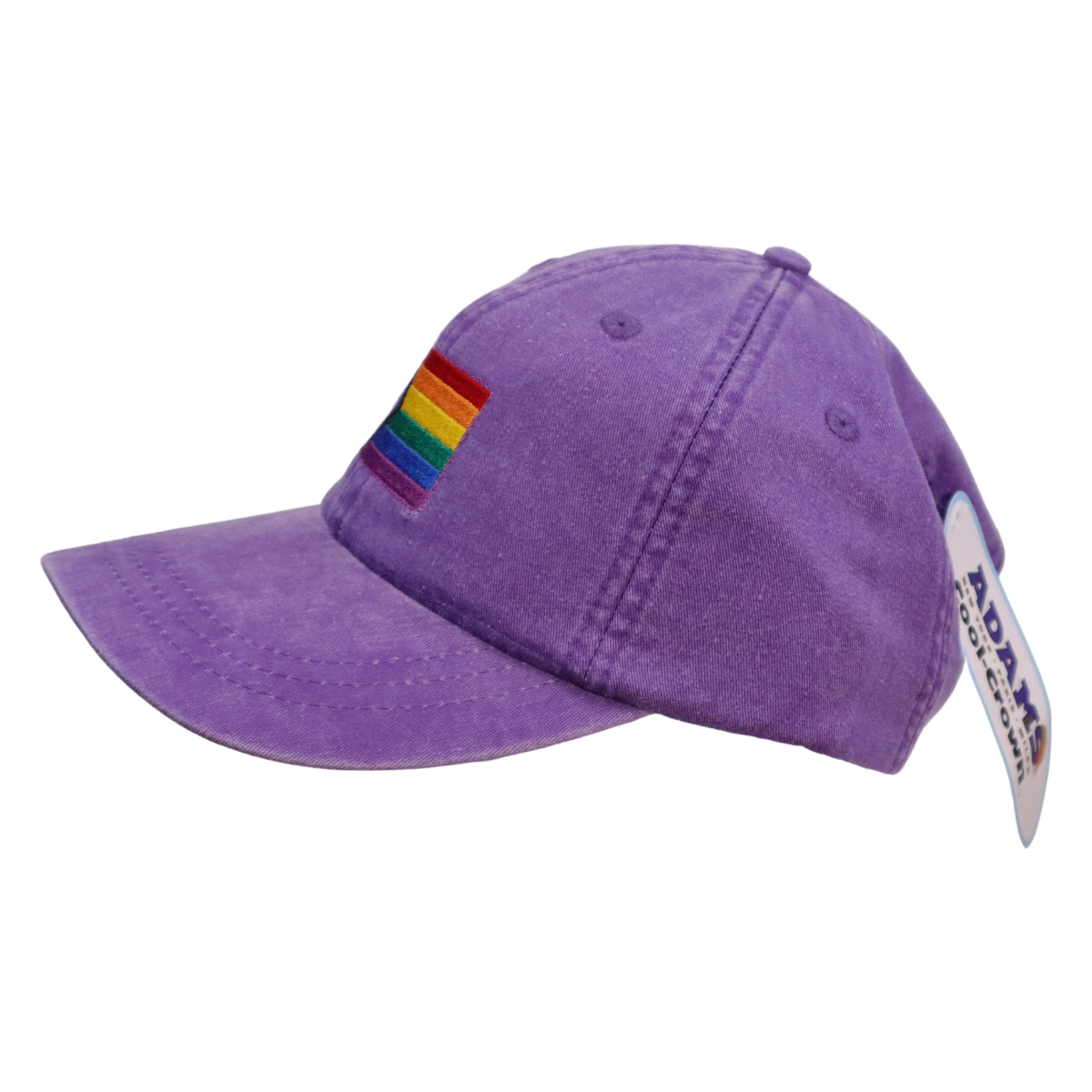 Embroidered Hat * Pride Progress Flag * Grape
