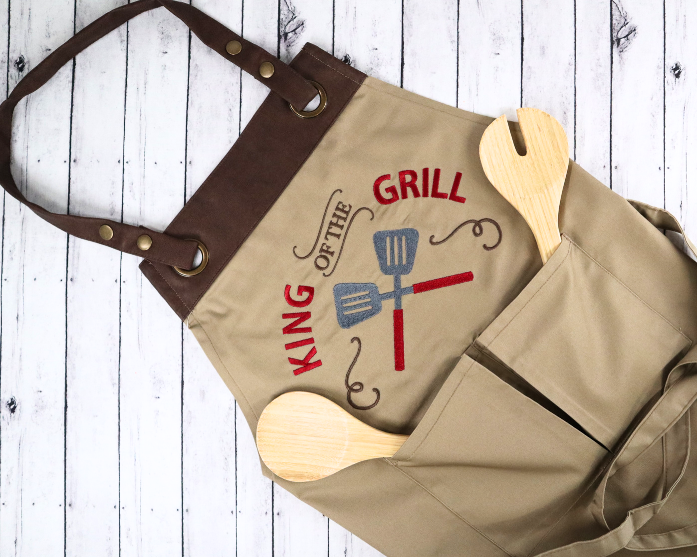 Embroidered "King of the Grill" Apron