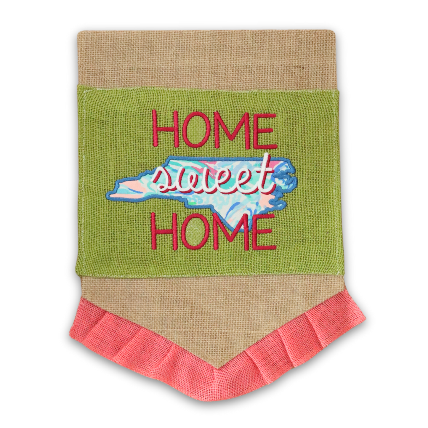 Home Sweet NC Flag – Preppy Porch Style