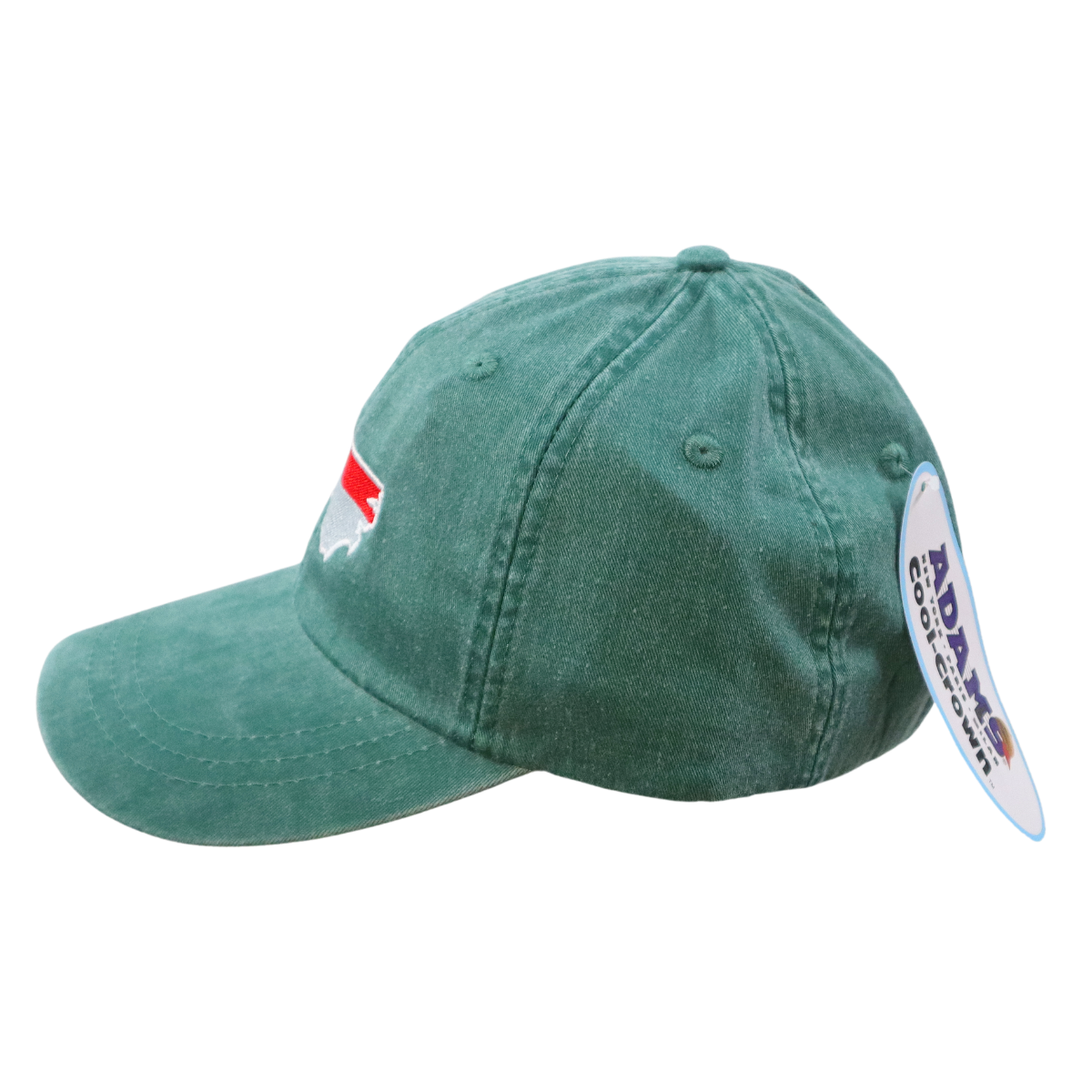 Embroidered Hat * NC Flag Design * Aqua