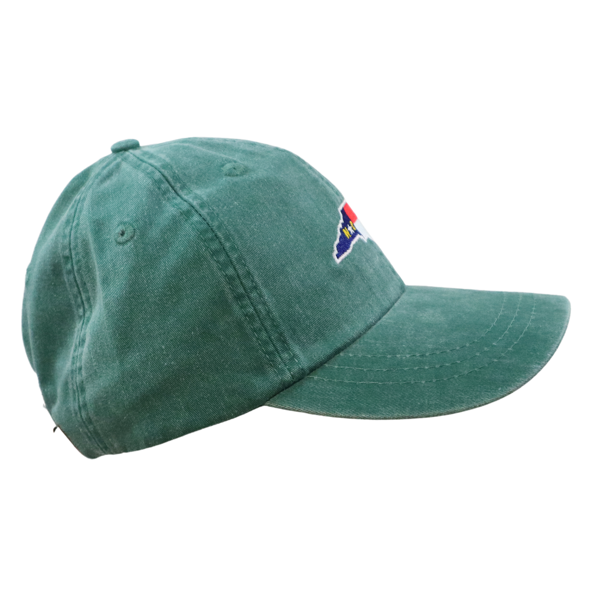 Embroidered Hat * NC Flag Design * Aqua