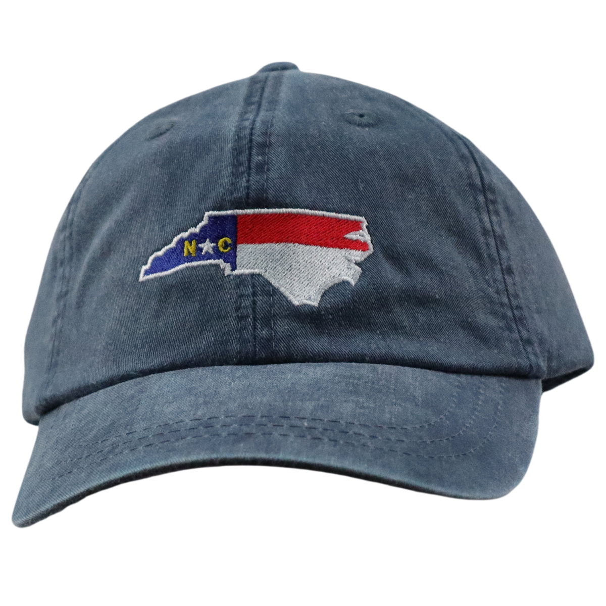 Embroidered Hat * NC Flag Design * Midnight Blue