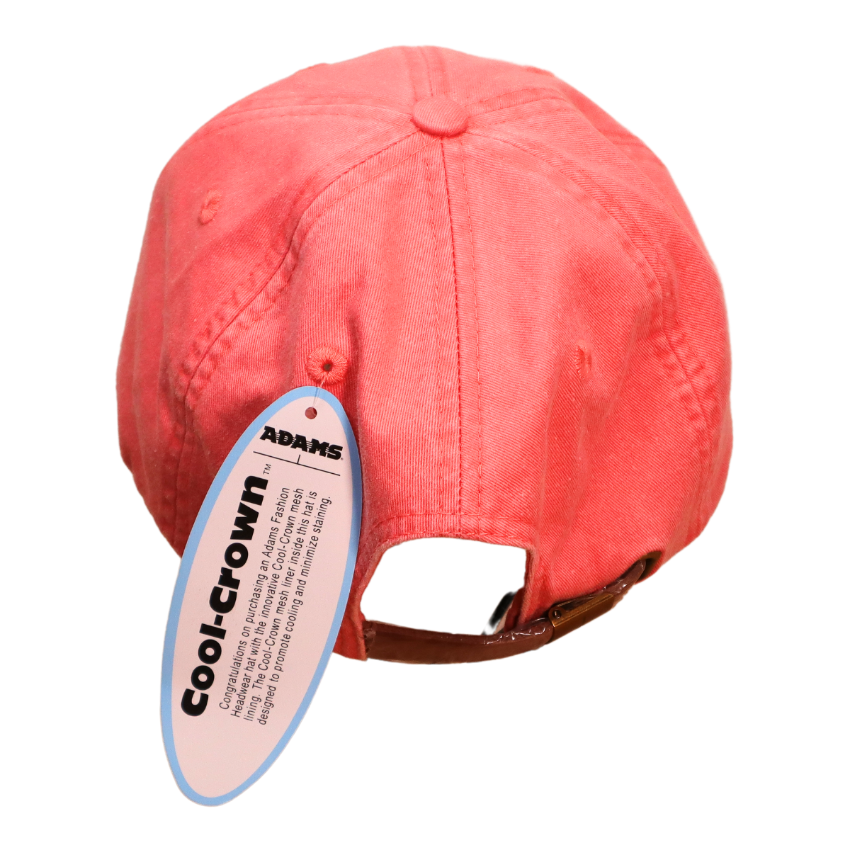 Embroidered Hat * NC Flag Design * Coral
