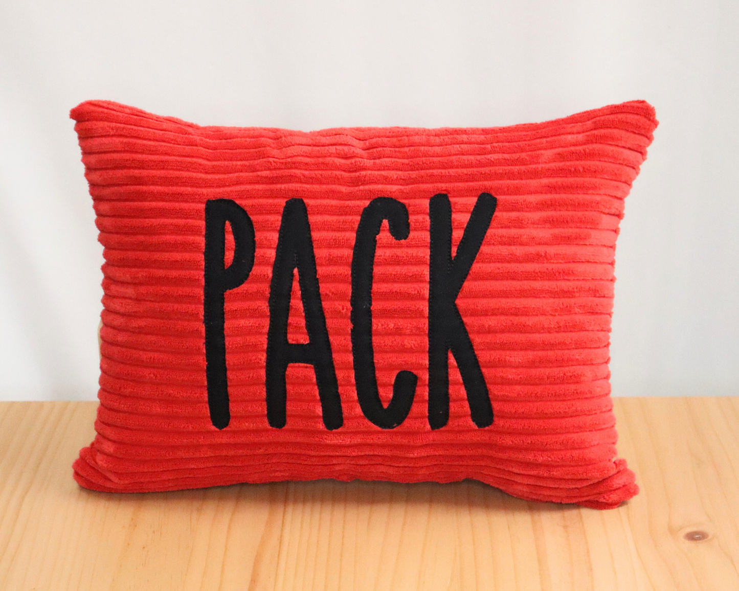 Red and Black Dorm Pillow