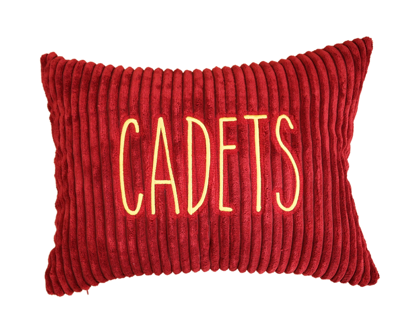 Maroon and Gold Dorm Pillow