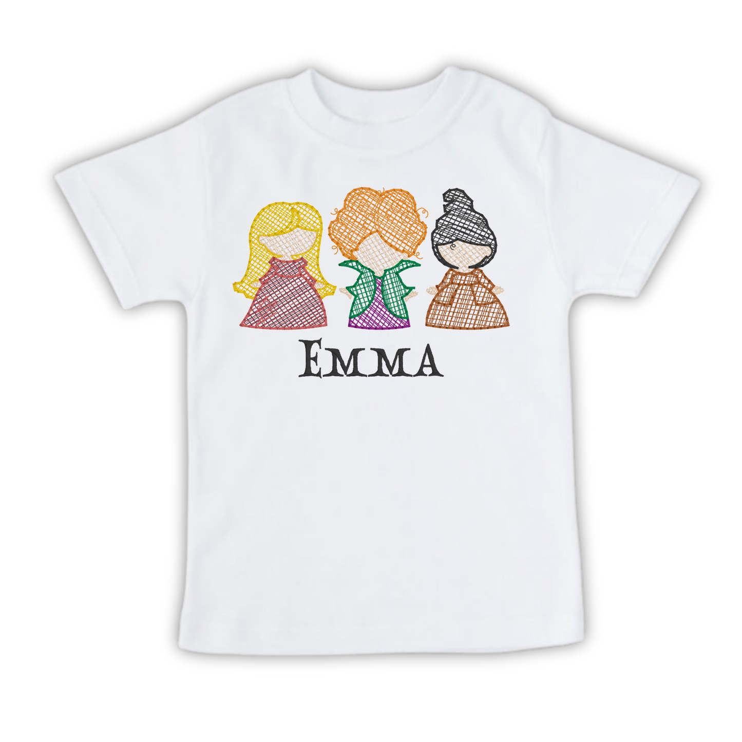 Sanderson Sisters Custom Embroidered Tee