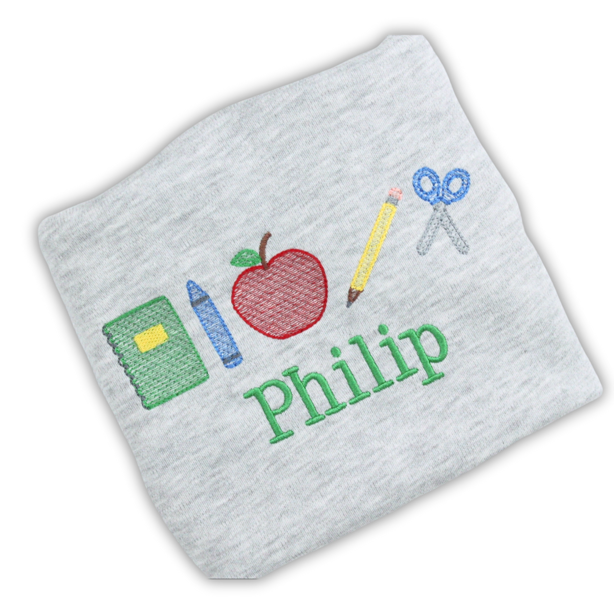 Back to School Shirt – Embroidered School Supply Tee for Kids
