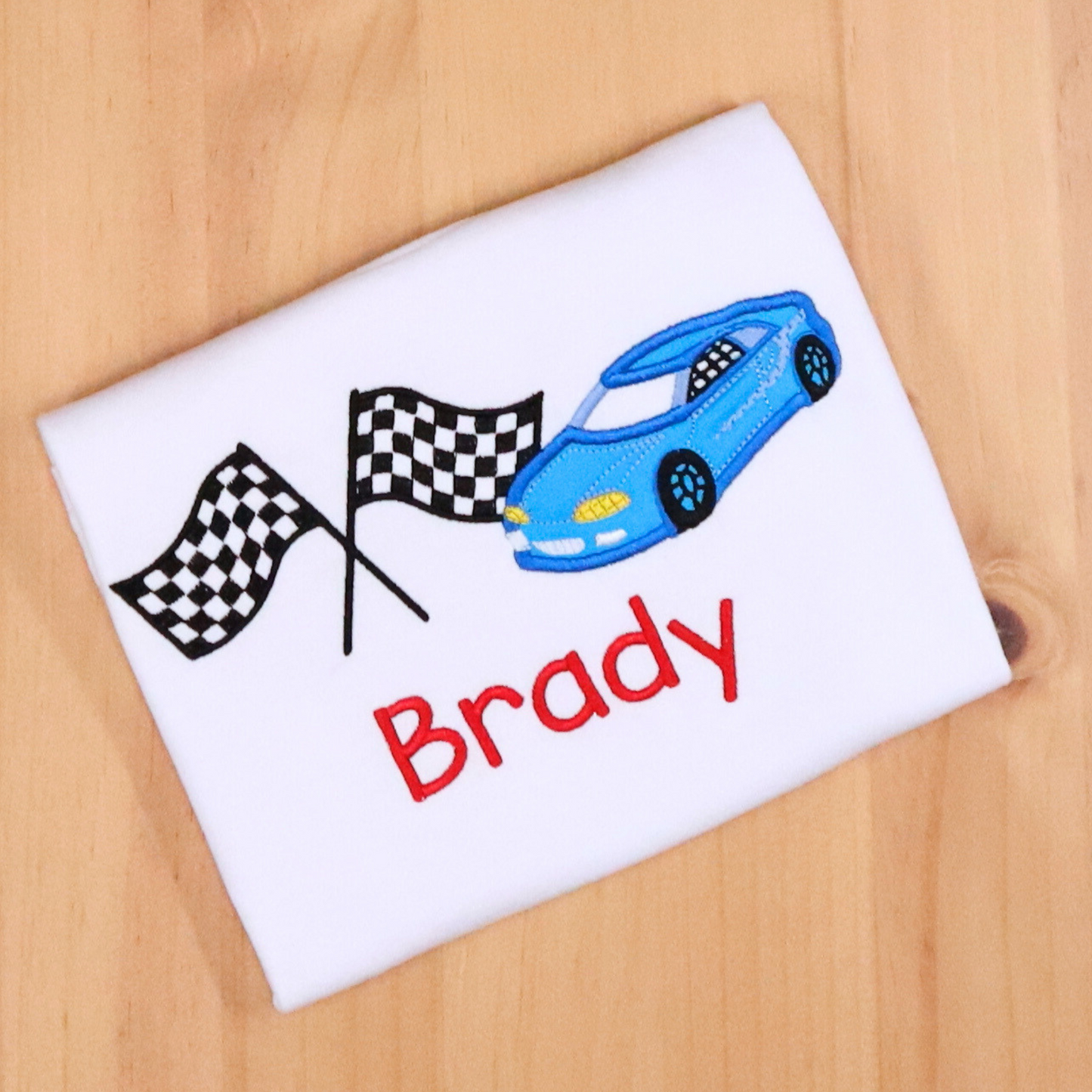 Race Car Applique Shirt