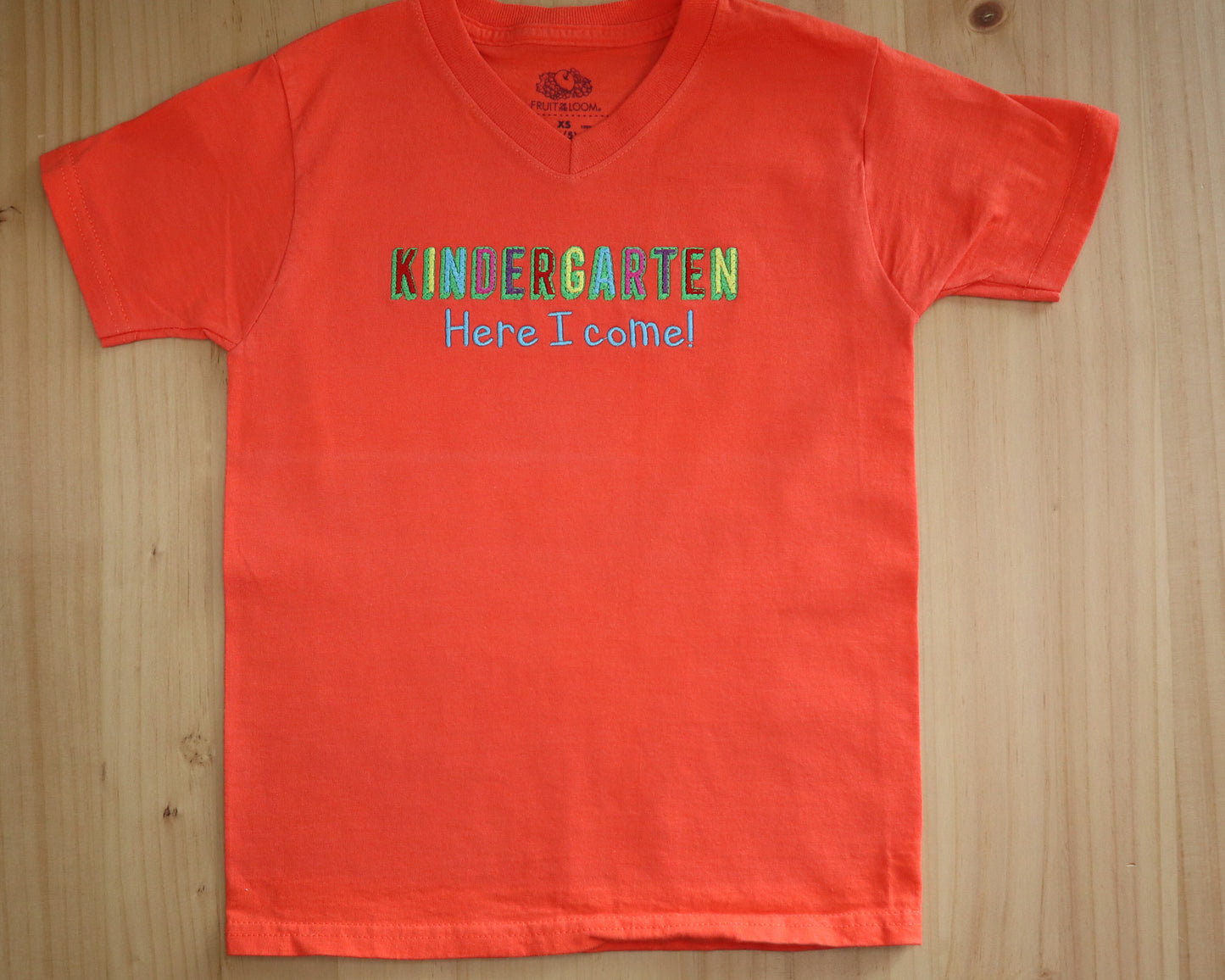 Kindergarten Here I Come! Embroidered Shirt