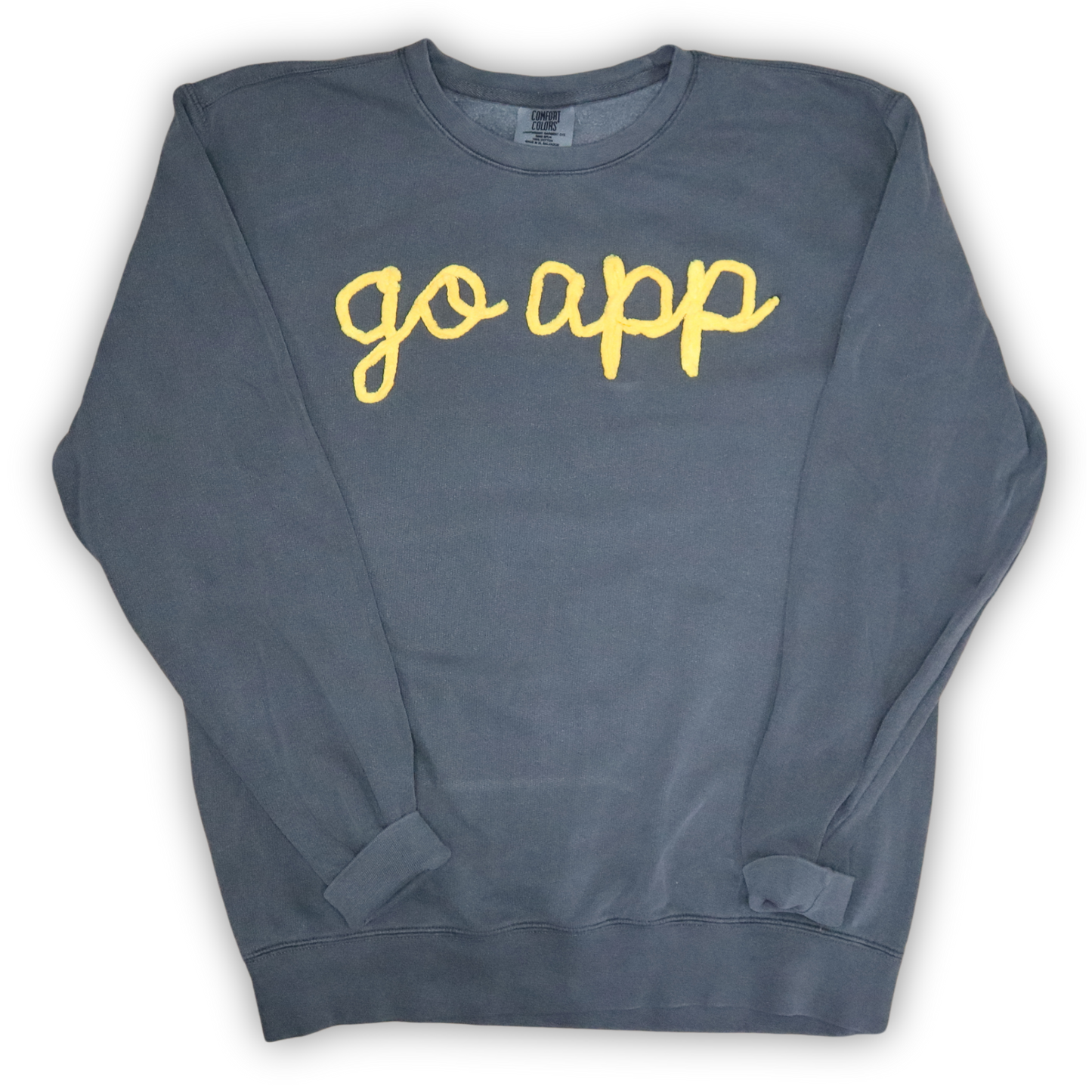 Custom Yarn Embroidery Sweatshirt (Pepper "GO APP")
