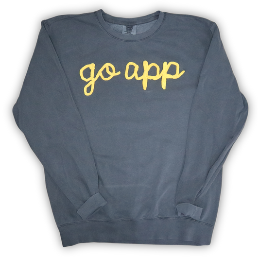 Custom Yarn Embroidery Sweatshirt (Pepper "GO APP")
