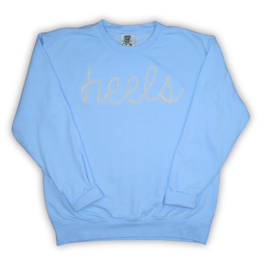 Custom Yarn Embroidery Sweatshirt (Hydrangea "HEELS")