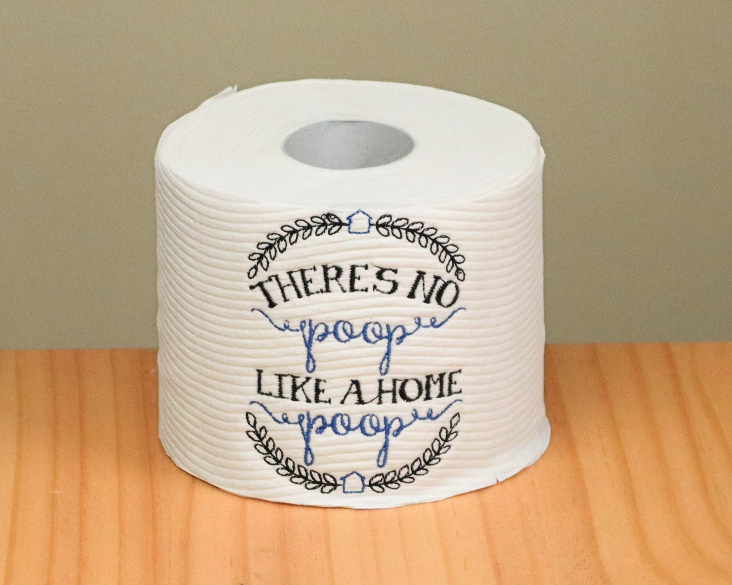 Home Poop, Embroidered Toilet Paper Roll