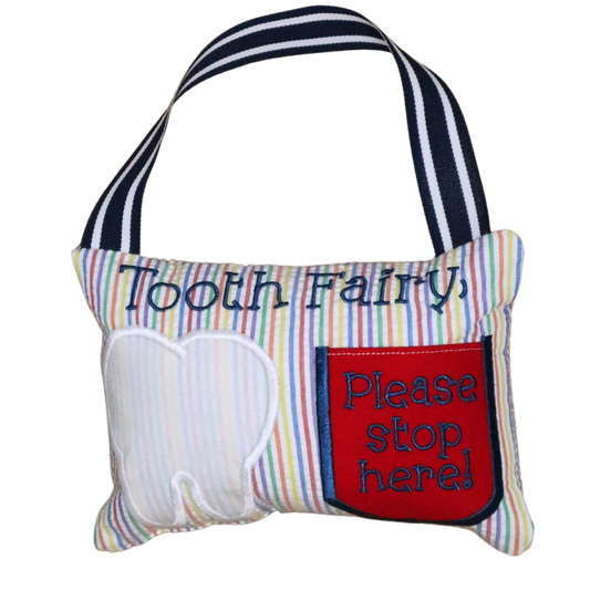 Tooth Fairy Pillow * Rainbow Colors