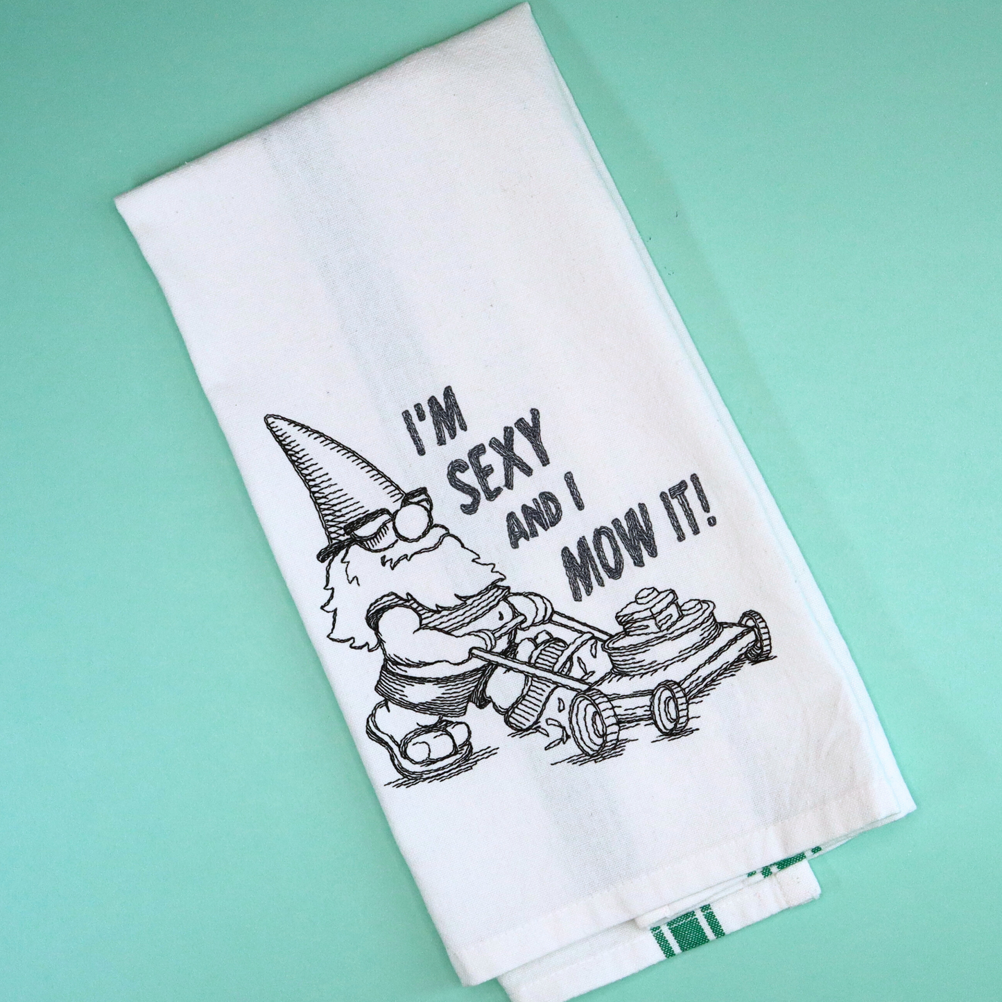 Gnome "I'm Sexy and I Mow it" Hand Towel