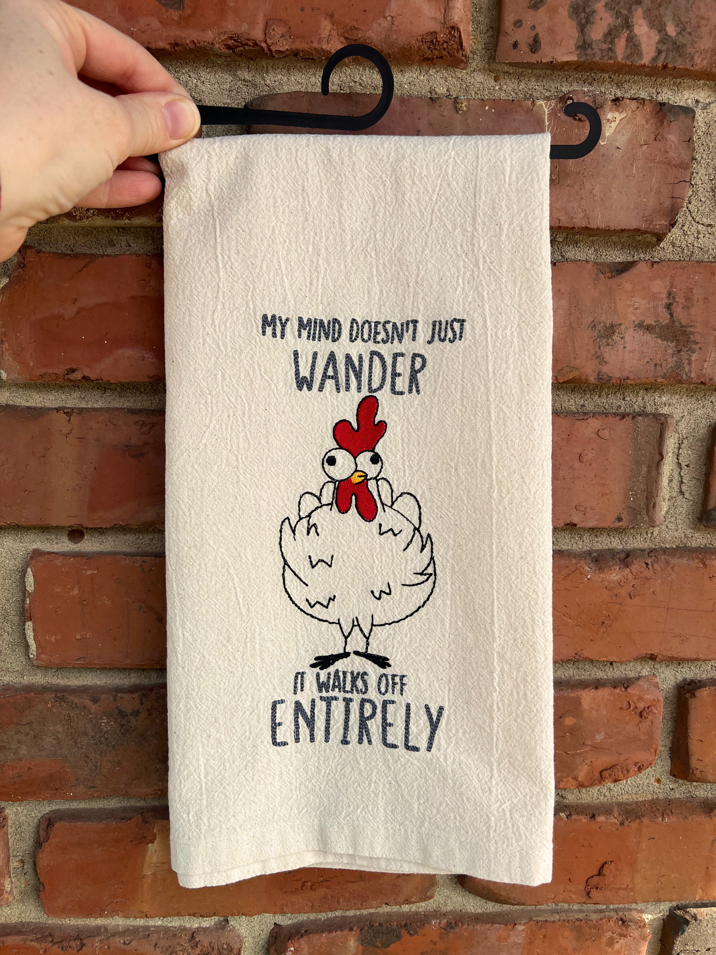 Wandering Mind Chicken Hand Towel