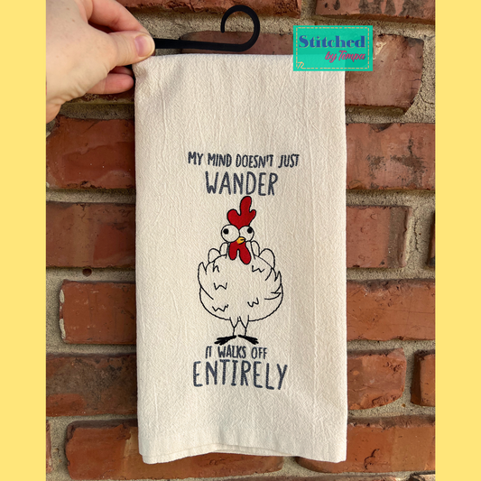 Wandering Mind Chicken Hand Towel