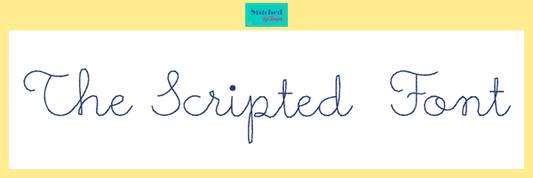 Embroidered Font * Scripted Cursive