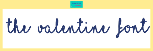 Embroidered Font * Valentine Cursive