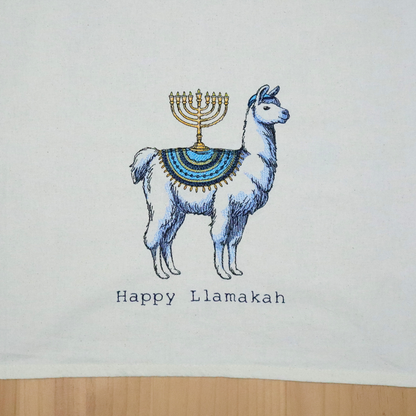 Happy Llamakah Hand Towel