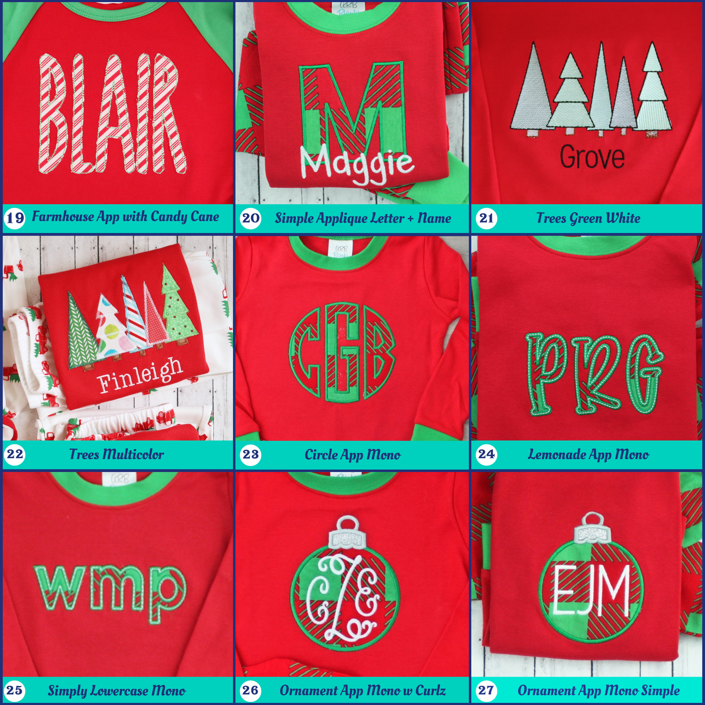 PRE-ORDER ONLY * Kids HOLIDAY PJs! 2025 * RTS mid-November * Green White Stripe