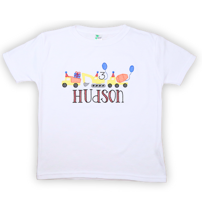 Custom Birthday Tee — Laughing Giraffe Blank