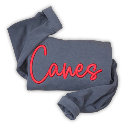 Lightweight Sweatshirt with Puff Cursive (chest only design)