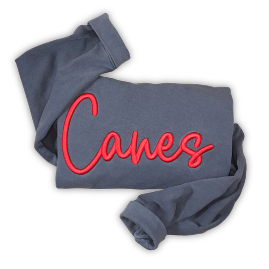 Lightweight Sweatshirt with Puff Cursive (chest only design)