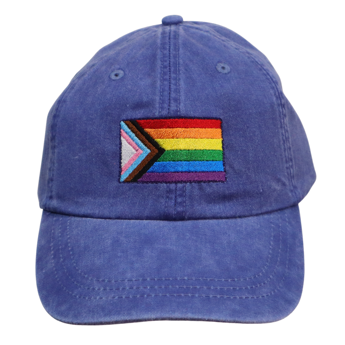 Embroidered Hat * Pride Progress Flag * Royal