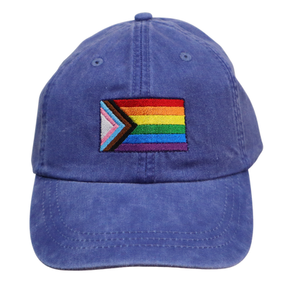 Embroidered Hat * Pride Progress Flag * Royal