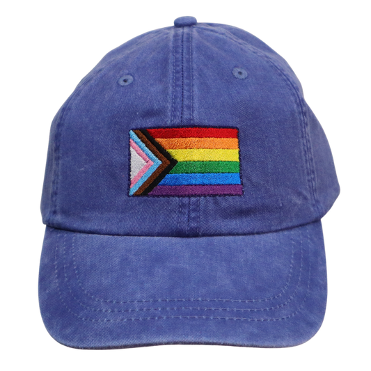 Embroidered Hat * Pride Progress Flag * Royal