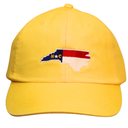 Embroidered Hat * NC Flag Design * Lemon