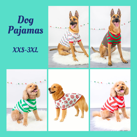 PRE-ORDER ONLY * HOLIDAY Dog Pajamas 2025 * RTS mid-November