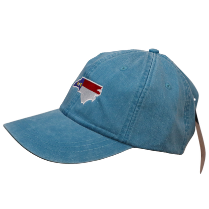 Embroidered Hat * NC Flag Design * Teal