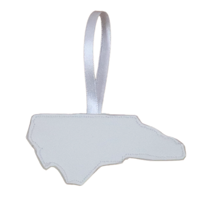 North Carolina * state flag * embroidered ornament
