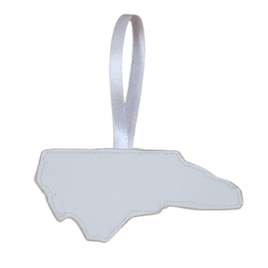 North Carolina * state flag * embroidered ornament