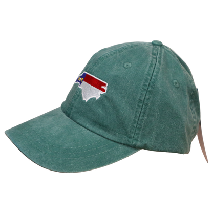 Embroidered Hat * NC Flag Design * Forest