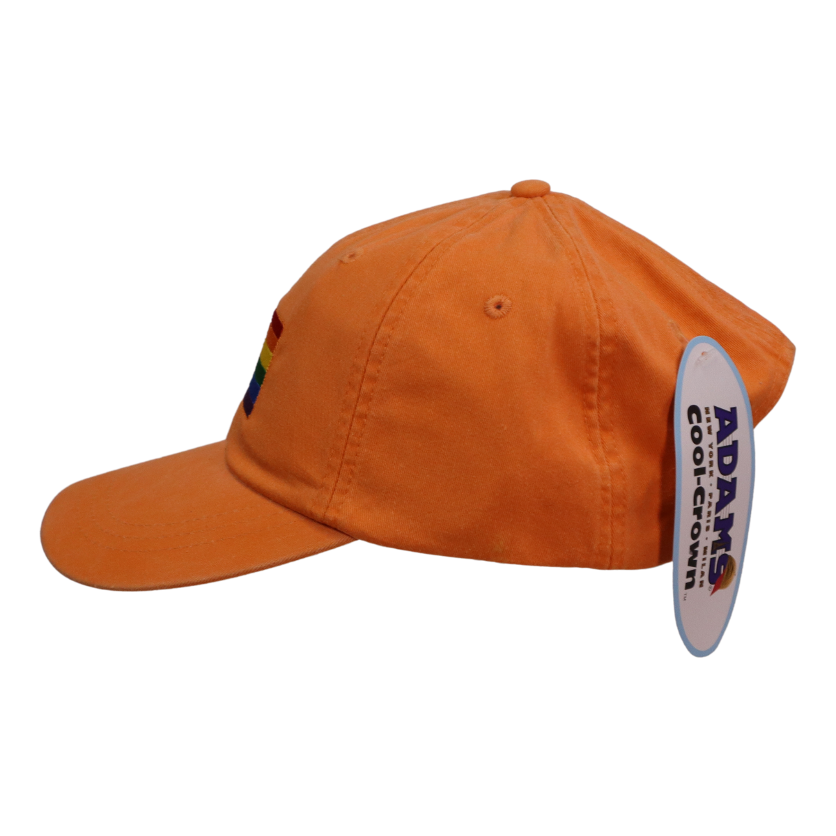 Embroidered Hat * Pride Progress Flag * Tangerine