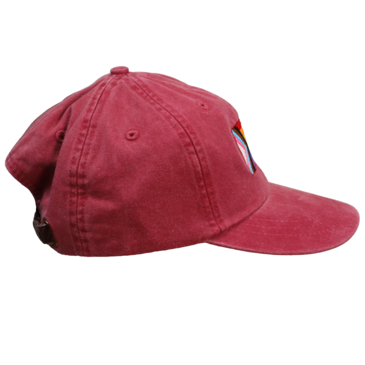 Embroidered Hat * Pride Progress Flag * Nautical Red