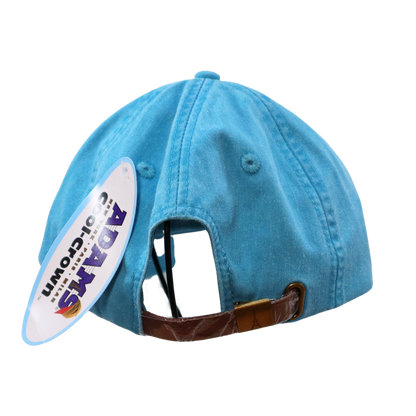 Embroidered Hat * NC Flag Design * Caribbean Blue