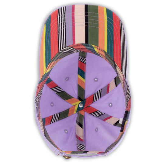 Well Sheeyit * Ponytail Hat * Lavender Stripes